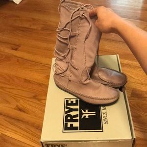Lilac Frye boots